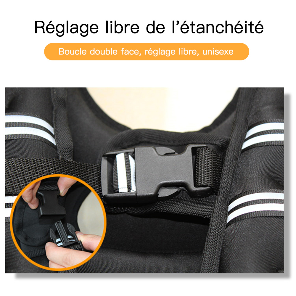 Veste Lestée En Nylon 10 Kg Pour Entraînement De Musculation à La Maison